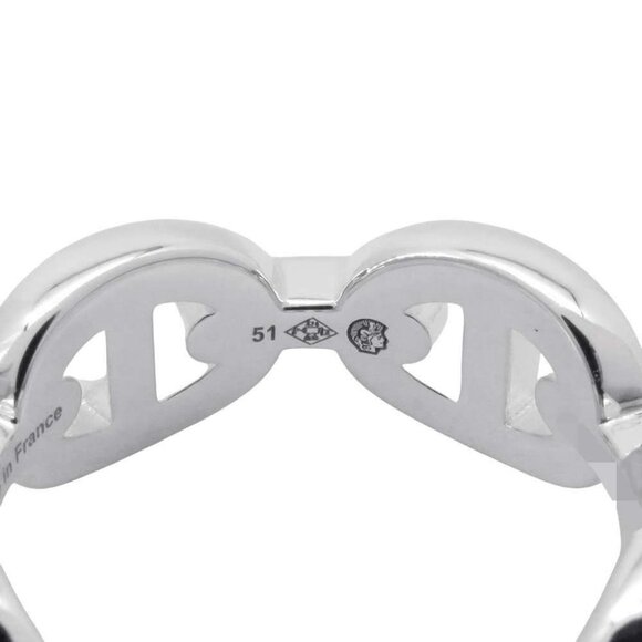 HERMES Chaine d'Ancre Anchene Ring Size PM/51/#11 SV925 - Picture 6 of 6